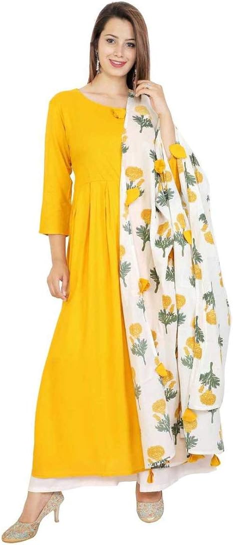 Yellow frock kurti Clearance