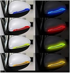 Reflective Car Side Mirror Warning Molding Trim