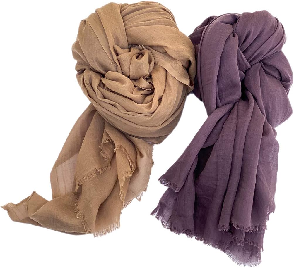 Shamsi Rayon Rich Scarf (MULTI 2 COLOUR PK) Amazon.co.uk Clothing