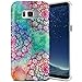ZUSLAB Case Compatible with Samsung Galaxy S8 , ZUSLAB Mandala Design , Slim Shockproof Flexible TPU Bumper , Soft Rubber Silicone Skin Cover (Colorful Mandala)