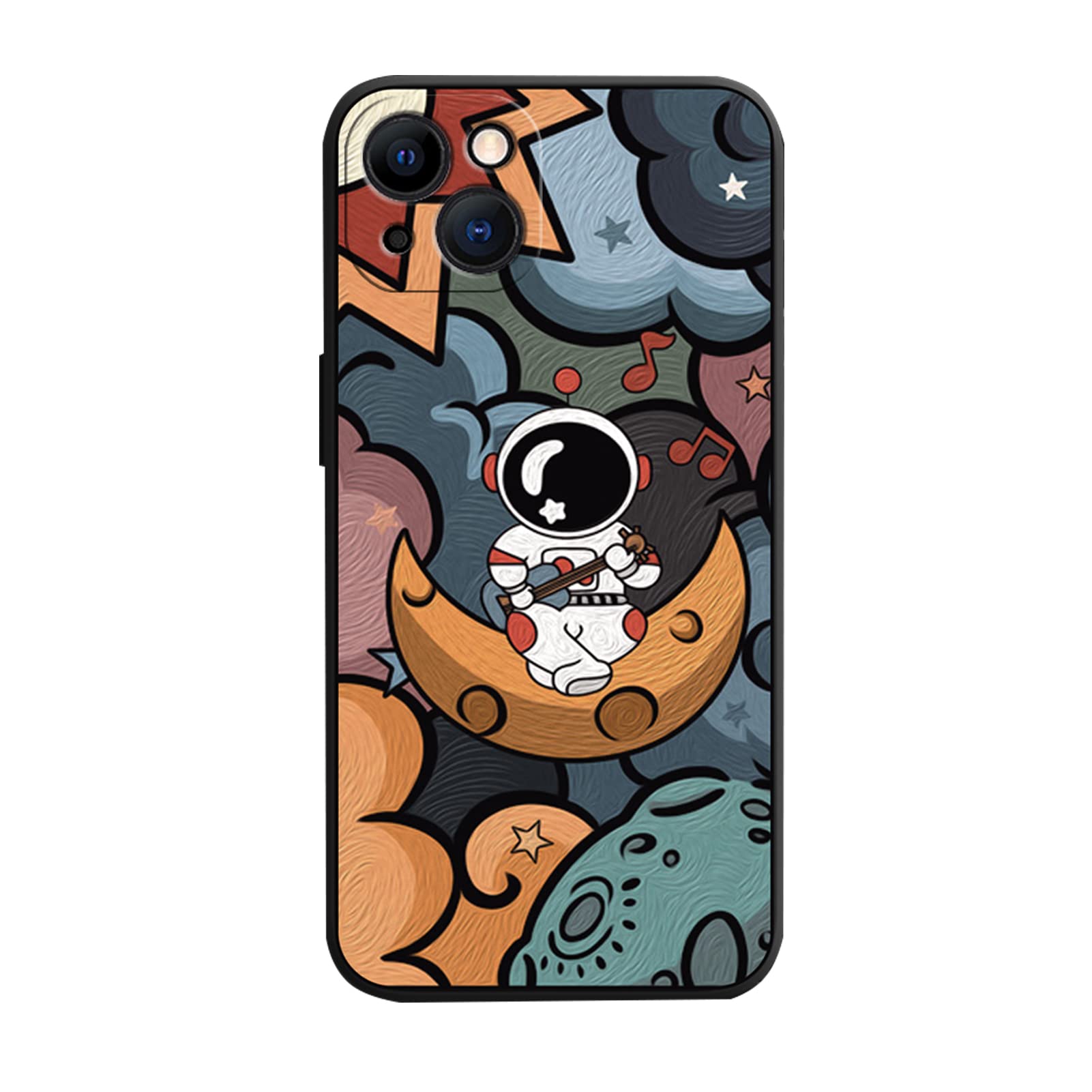 Yonds Queen for iPhone SE Case 2022 (3rd Generation), Compatible with iPhone 7 / 8 /SE2 (2020) Cool Astronaut Planet Moon Space Design TPU Protective Shockproof Case(iPhone 7/8 /SE3, Moon) — image 1