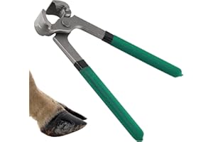 Epidioxi Goats Hoof Nipper 8" Carbon Steel Farrier Tool Multi-Purpose Hoof Trimmers with Plastic Grips for Cattle Sheeps Horses