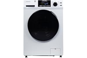 EQUATOR ADVANCED APPLIANCES Equator All-in-One Washer Dryer VENTLESS/VENTED PET cycle 1.62cf/15lbs+Portability Kit in White (WHITE)
