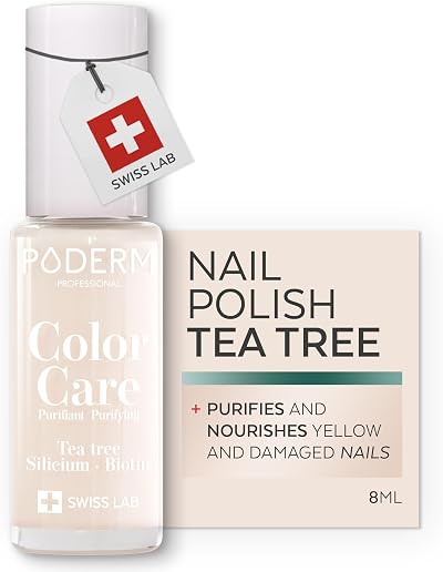 PODERM Nail Polish with Tea Tree Milky 8ML Podiatrist Created