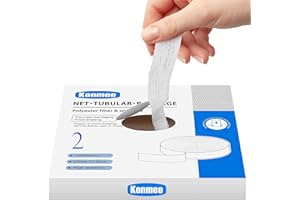 Konmee Tubular Bandage Elastic Net Wound Dressing Elastic Dressing Retainer Tubular Stretch Elastic Gauze Bandage, Size 2 for Thumbs and Toes