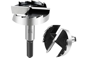 RURITKIT 2-3/8 Inch Forstner Bit for Woodworking,2-3/8" Forstner Drill Bit for Wood,Wood Drill Bit Woodworking Hinge Cutter Tool for Wood Plywood Plastic