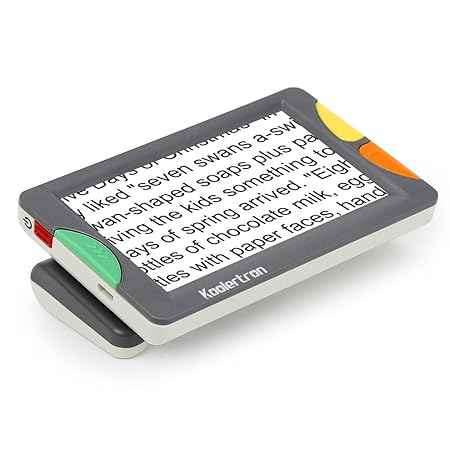 Digital Video Magnifier, 4.3 Zoll Handportable Mobile Elektronische Lesehilfe Leselupen für sehbehinderte, Senioren, Makulade