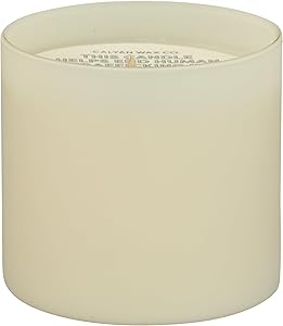 Calyan Wax Co. Ivory Aspen Fog Glass Tumbler Candle, 5.3 OZ