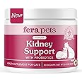 Fera Pet Organics Kidney Supplement for Cats - 60 Scoops - Vet Created Cat Supplement with Cordyceps Blend to Support Overall Kidney Health and Filtration - Powdered Food Topper