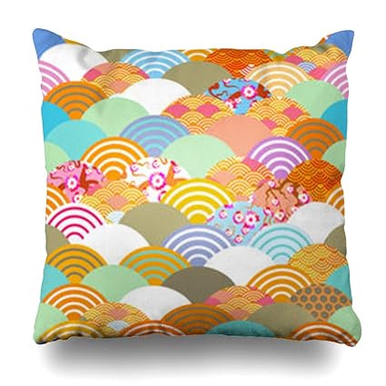 Amazon Com Gisruru Throw Pillow Covers Cute Fish Scales Simple