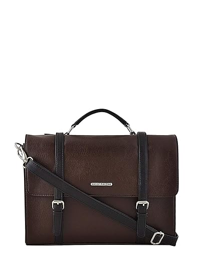 Bagsy Malone Mens Messenger Bag with No (Brown)