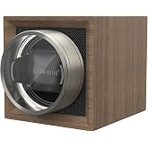 DUKWIN Single Watch Winder with Dual Power Supply, Supper Quiet Motor and Adjustable Watch Pillow, Small Watch Winder for Travel