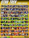 Science Fiction Television Series Checklist Poster - Star Trek
