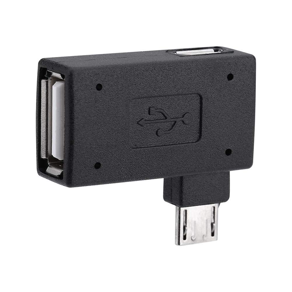 Zerone Right Left Angle Micro USB 2.0 Male 90 Degree USB Male to Micro Female OTG Adapters, Pack of 2 - Image 5
