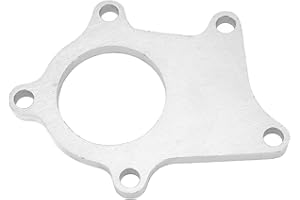 T3 T4 Turbocharger Exhaust Downpipe Flange Weldable T‑304 Mild Steel 5 Bolt Universal for T3 T4 Turbo Enthusiasts