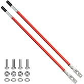 27'' Snow Plow Markers Guides with 304 Stainless Steel Base Accessories plow Markers Internal addition of all steel wire Fit for Most Snow Plows UVT ATV,Pickup Truck,Tractor Snow plows Prominent (2)