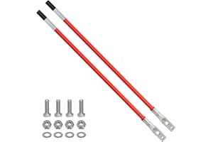 SEASAIL 27'' Snow Plow Markers Guides with 304 Stainless Steel Base Accessories plow Markers Internal Addition of All Steel Wire Fit for Most Snow Plows UVT ATV,Pickup Truck,Tractor Snow plows Prominent (2)