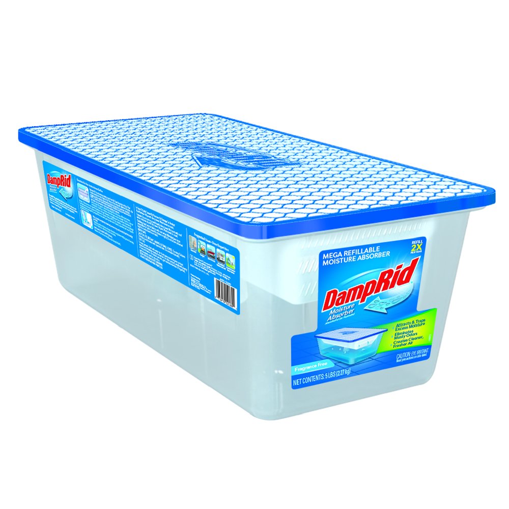 DampRid FG280 Refillable Moisture Absorber 5 lb Fragrance Free