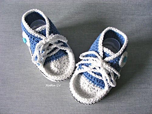 Blue baby booties, baby sneakers, crochet baby boy booties, baby crochet slippers, baby boy shoes, baby foot wear, newborn baby boy booties, photo prop booties