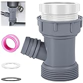 Dishwasher Drain Hose Adapter – Universal Sink Hose Adapter, Fits 1-1/2" & 1-1/4" Drain Pipes, Kitchen Sink Drain Pipe Kit, P