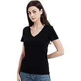MERIGREENY Women's 100% Merino Wool T-Shirt, V Neck Lightweight Moisture-Wicking Athletic Base Layer Tops for Running