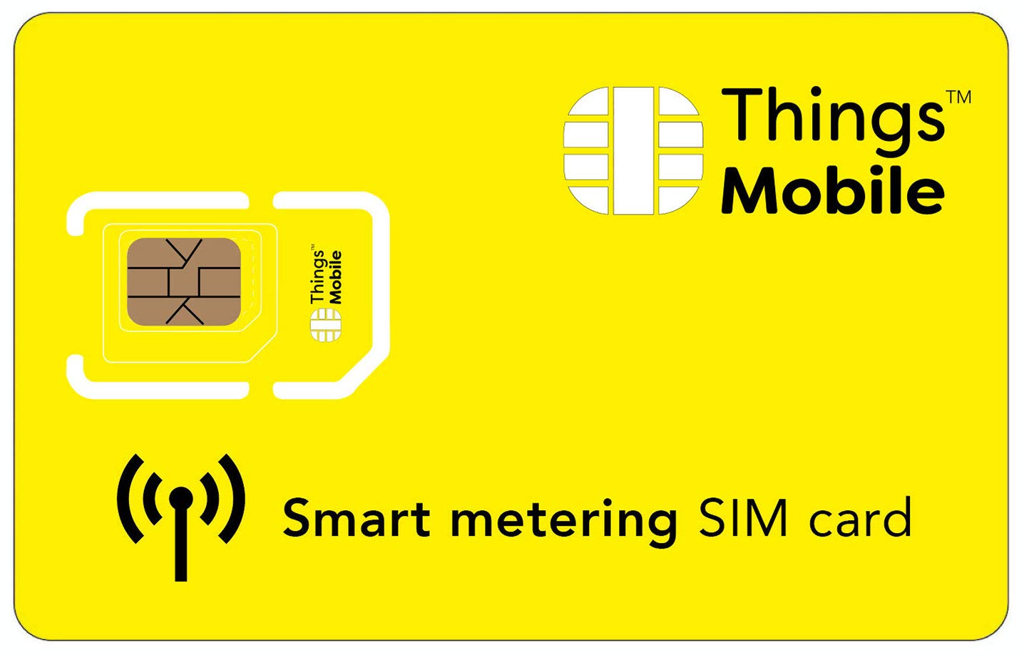 SIM Card for SMART METERING - Things Mobile - with Global Coverage and Multi-Operator Network GSM/2G/3G/4G LTE, No Fixed Costs, No Expiration and Competitive Rates with 10 € Credit Included