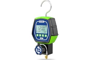 MR CARTOOL L202 Digital Manifold Gauge Set Low Pressure Single Meter Refrigerant HVAC Systems Leakage Tester Tool for Air Con