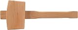 Silverline Wooden Mallet 115mm Hardwood Head Shaft Angled Face view 4