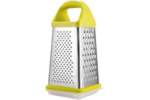 Box Cheese Grater - 4 Sided Grater | Stainless Steel 4-Sided Boxs Graters with Storage Boxs | Carrot Slicer for Fine, Medium,