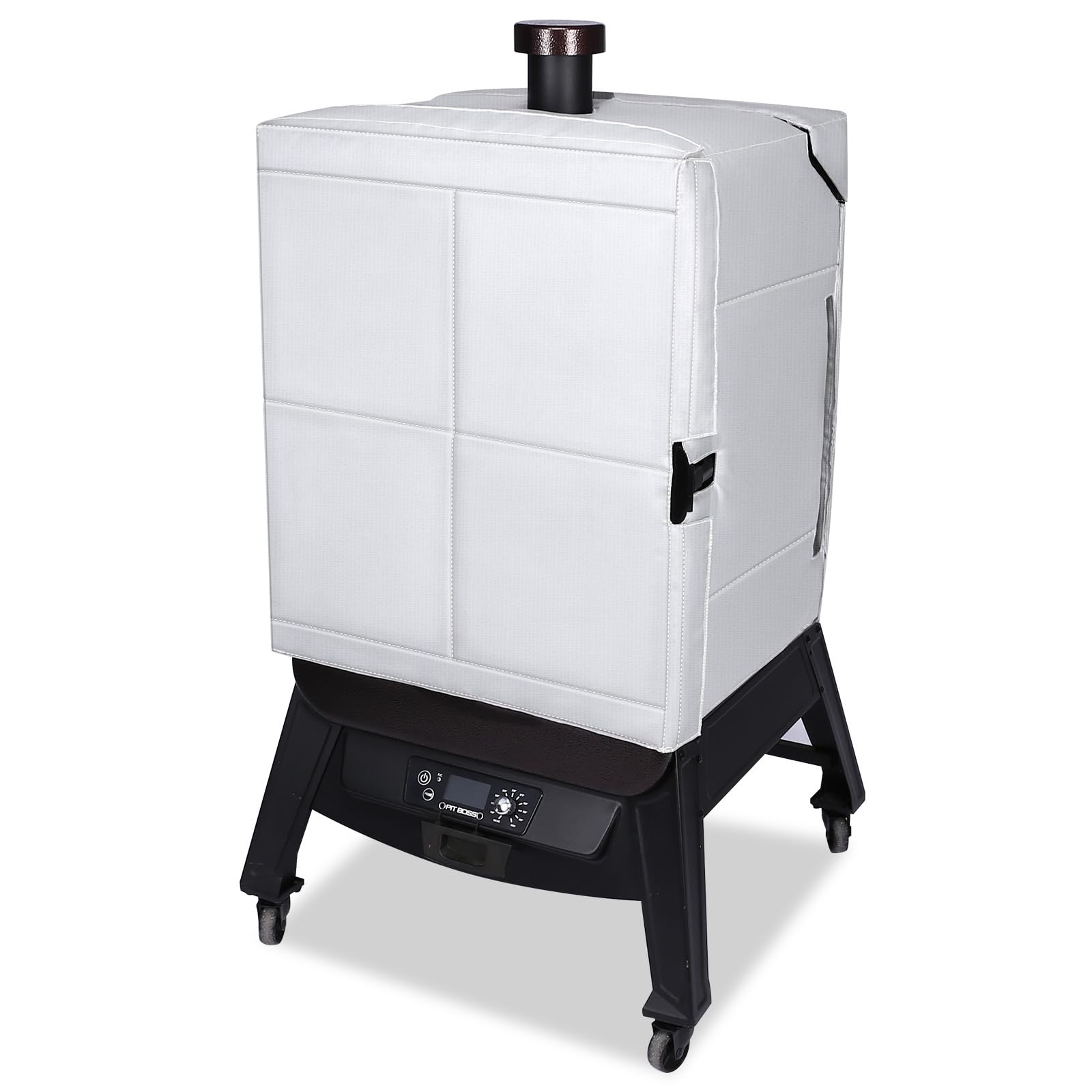 QuliMetal Grill Insulation Blanket for Pit Boss 77550 Pellet Smoker – Winter BBQ Heat Retention Cover, Pellet Saver Vertical Smoker Blanket, Pit Boss Insulated Smoker Accessories Image