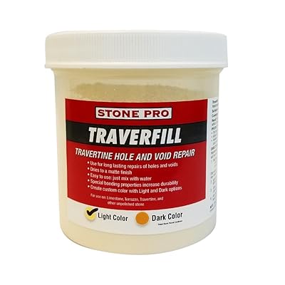 Stone Pro Traverfill - Travertine Hole and Void Repair - 1 Pound - Light