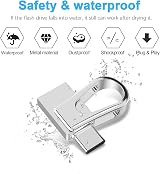 RAOYI 128GB USB C Flash Drive Dual USB 3.0 Type-C Memory Stick view 2