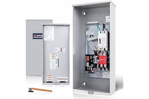 RANHAOYUYUL 200 Amp Single Phase Automatic Transfer Switch, Replace for Generac RXSW200A3, Power Management for Outdoor and Indoor Use, Service Entrance Rated, NEMA 3R Aluminum Enclosure
