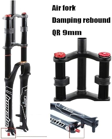 adjusting front shocks on a mountain bike