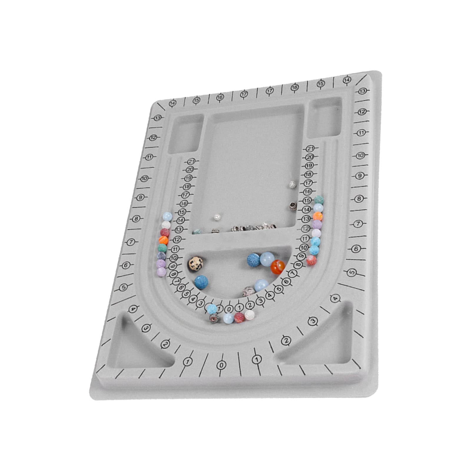 HAIYUCHUANQIQI Bead Design Board Jewelry Design Storage Box DIY Jewelry Making Tray for Necklaces, Bracelets, Jewelry Making Tools(9.45 x 12.6 inchs)