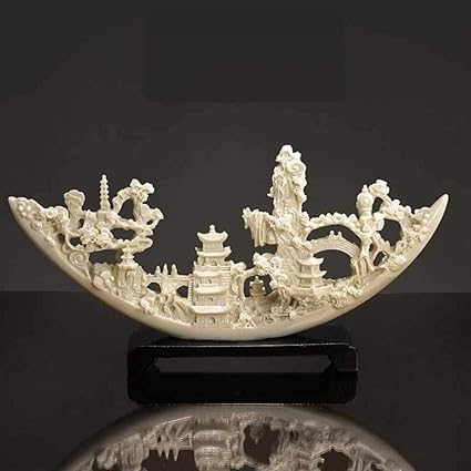 CJF123 Kreative Imitation Elfenbein Kunst Skulptur Harz Kunsthandwerk