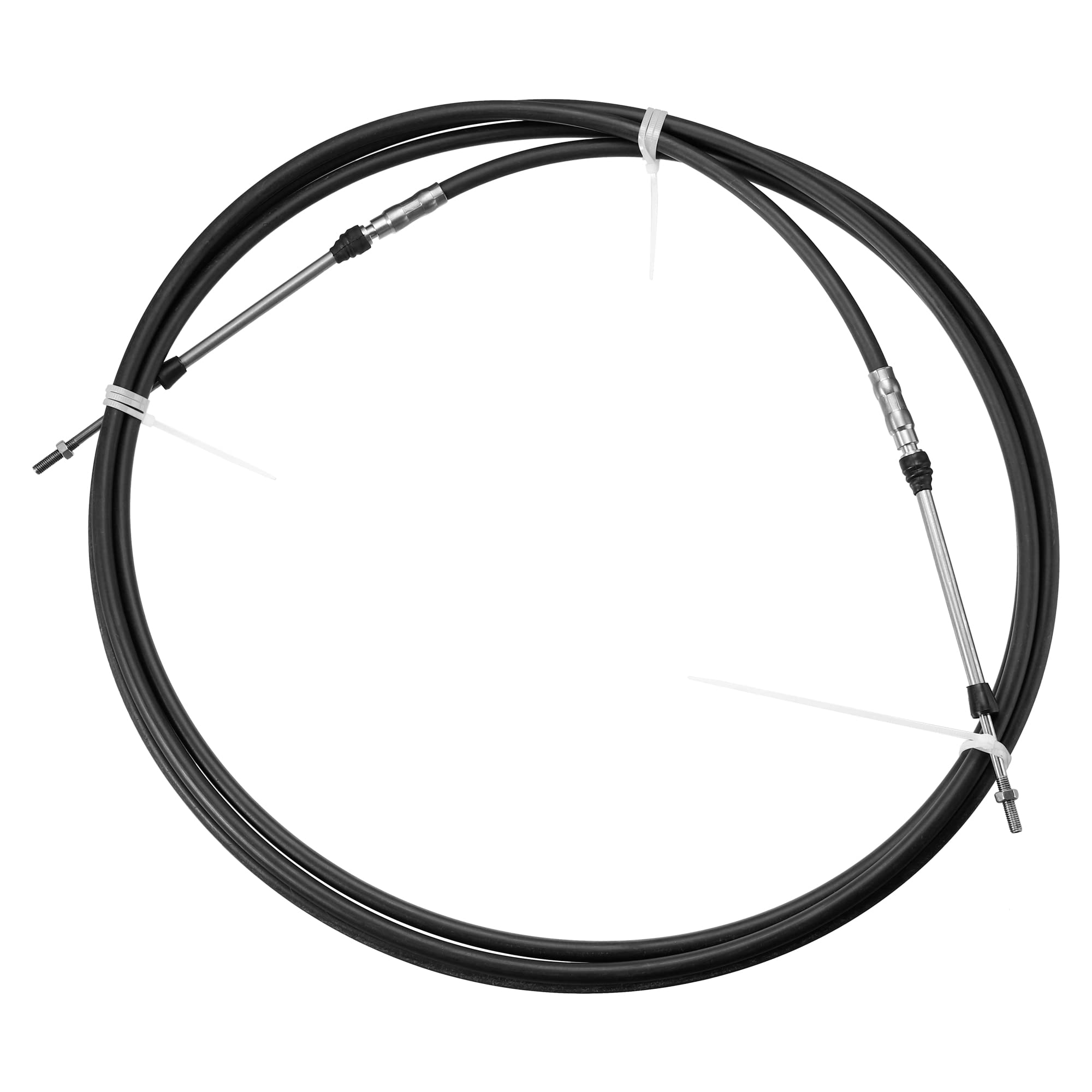 Motoforti 1pcs 13ft 157 Inch Throttle Shift Remote Control Box Cable Black