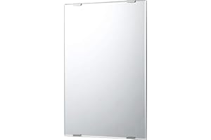 Topre Corporation Bath Mirror, Replacement Mirror, Approx. 18.1 x 12.0 inches (45.7 x 30.5 cm), Thickness 0.2 inches (5 mm), Moisture Resistant, Easy Installation, Made in Japan N-3, 1 Piece
