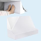 Blanket Lifter for Feet &ndash; Bed Sheet Raiser, Post-Surgery Foot Elevation Pillow with Removable Washable Cover &ndash; Leg, Knee &amp; Ankle Pain Relief for Arthritis, Neuropathy &amp; Recovery (White)