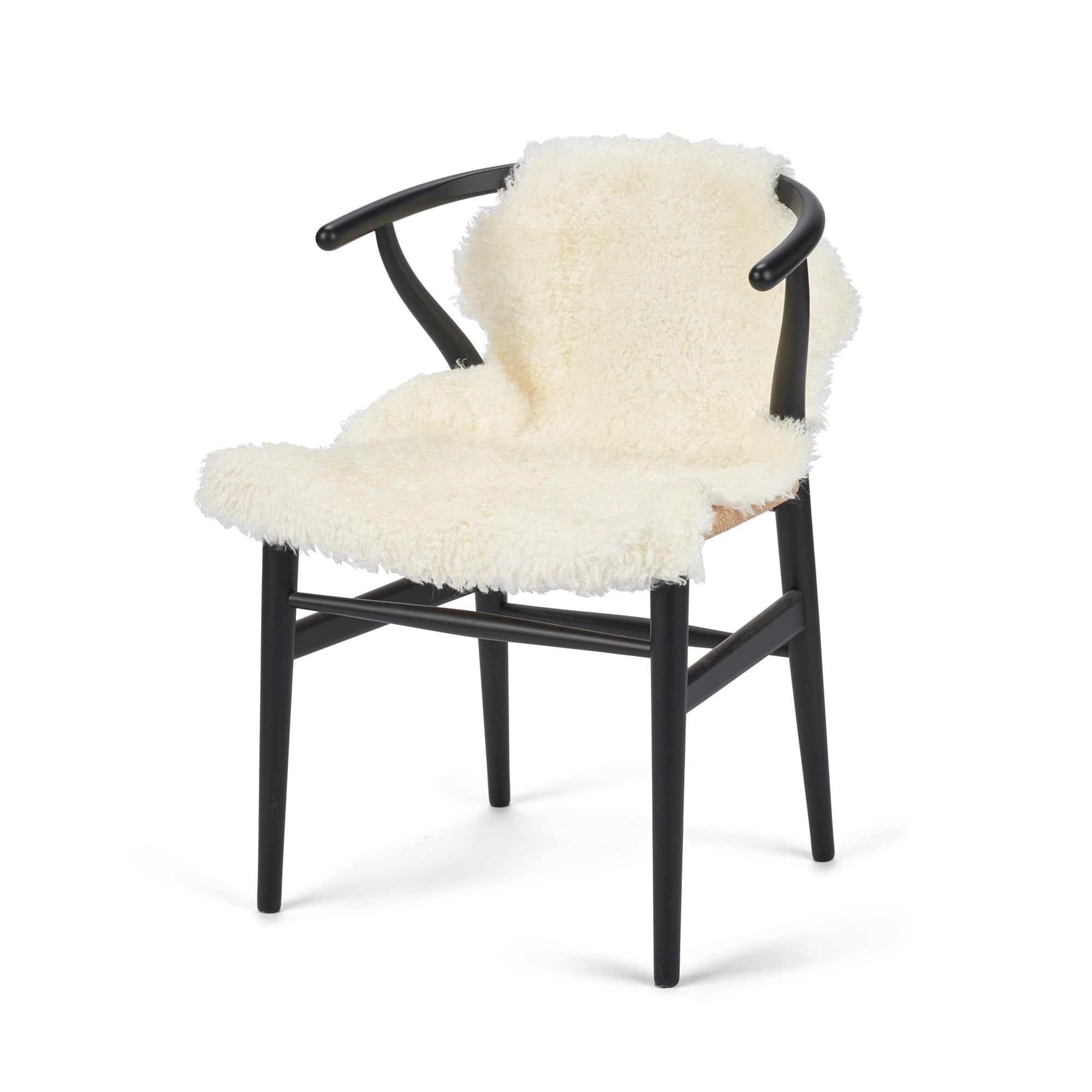 Nordic Sheep Real Sheepskin rug Short Hair 90x60 cm | Bedside rugs for bedrooms, sofa, chair or dining table | Each Sheepskin is unique and created by nature | Small Fluffy Rug in White