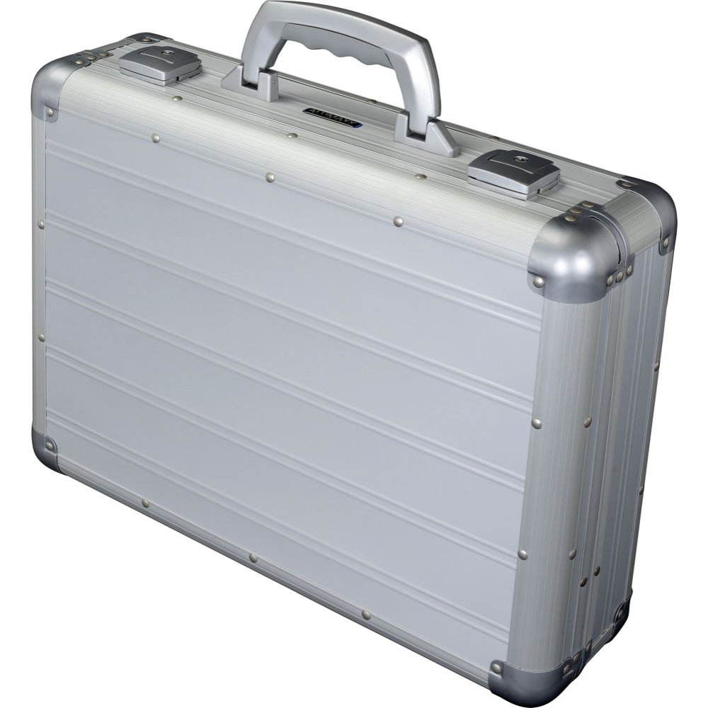 Alumaxx Attaché Venture Laptop Case, Silver matt, 45,5 × 33,5 × 13,5 cm, Venture Attachment case Silver - matt