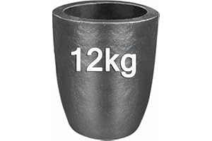 Outstar 12KG Graphite Crucible,Foundry Clay Crucibles for Melting Metal, Melting Casting Refining Gold Silver Copper Brass Aluminum