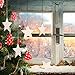 Tatuo 50 Pieces Large Wooden Star Cutouts Wood Ornaments for Crafts Unfinished Hanging Christmas Ornaments with Ropes for Embellishments, Wedding, DIY, Festival