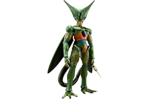 TAMASHII NATIONS - Dragon Ball Z - Cell First Form, Bandai Spirits S.H.Figuarts Action Figure, Small