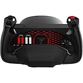 Honeycomb Aeronautical Alpha Flight Controls Yoke &amp; Switch Panel | 180 Degree Rotation, Steel Shaft with Ball Bearings, 5-Pos Ignition, USB-C Pc and Mac