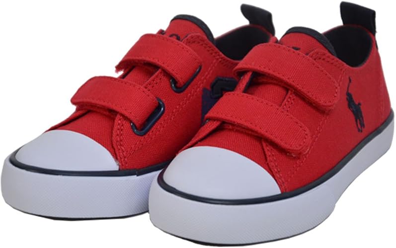 Amazon ポロラルフローレン Wherehamlowez ベルクロ キッズ スニーカー Polo Ralph Lauren ポロラルフローレン 運動靴 スニーカー