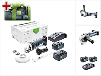 Jetzt Mit Gratis Akku Festool Agc 18 125 Akku Winkelschleifer 18v 125mm Brushless 575344 2x Akku 5 2ah Ladegerat Systainer Amazon De Baumarkt