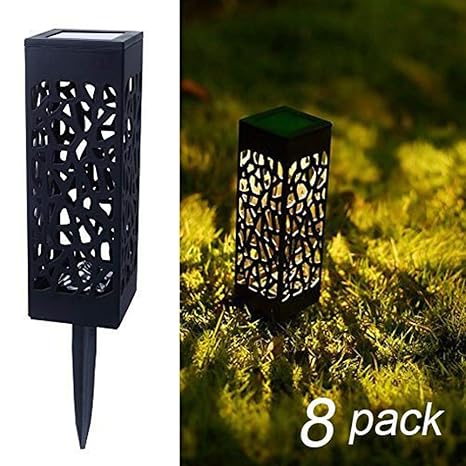 Amazon Com Maggift 8 Pcs Solar Powered Led Garden Lights