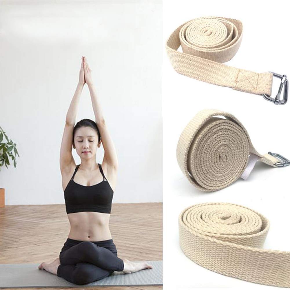 Amazon.com: Cinturón de yoga, correa elástica extra larga ...