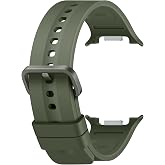 Samsung Galaxy Watch9 Sport Band, Olive, S/M | Smartwatch Band with Nylon, Dynamic Lug System, Contoured Fit, Compatible with